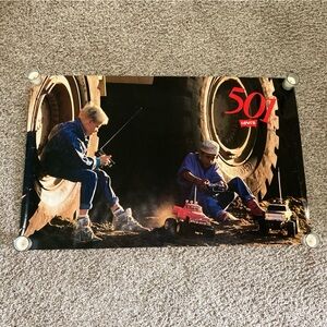 Vintage 1988 Levi’s 501 Poster Boys with Remote Control Trucks Monster Tires